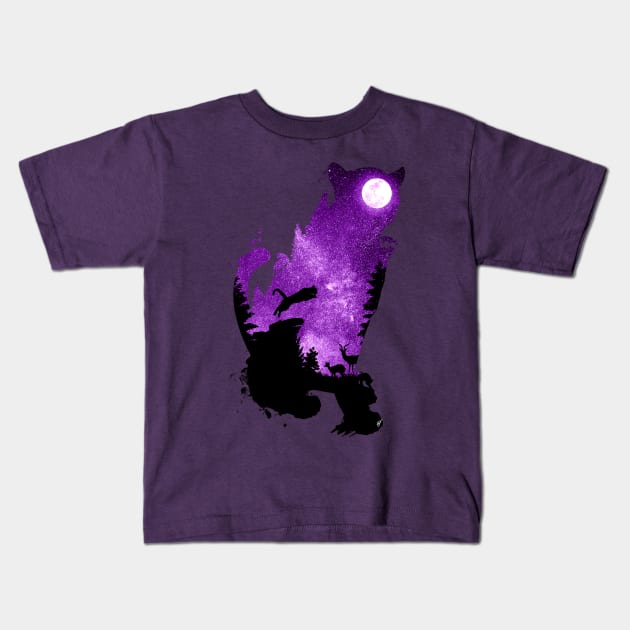 Into the Dark Kids T-Shirt by DVerissimo